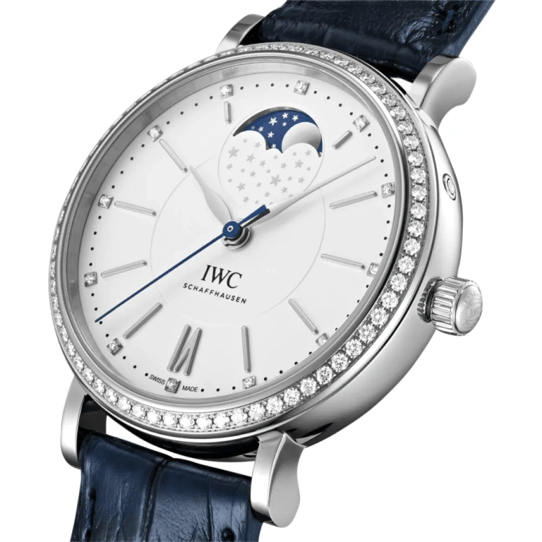 IWC,Portofino 37mm,37mm,Stainless Steel,Silver,Automatic,Moonphase,42hours,IW459008
