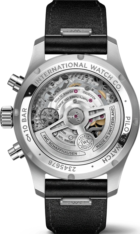 IWC,Pilot 41mm,41mm,Stainless Steel,Black,Automatic,Chronograph,Date,Day,IW388111