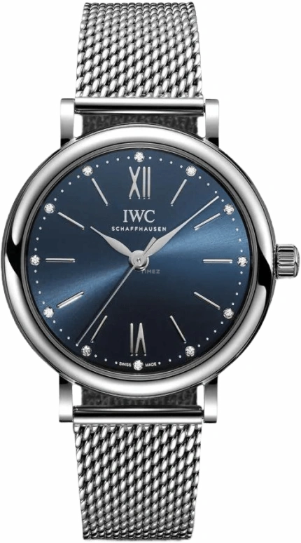 IWC,Portofino 34mm,34mm,Stainless Steel,Blue,Automatic,42hours,In-house Caliber,IW357404