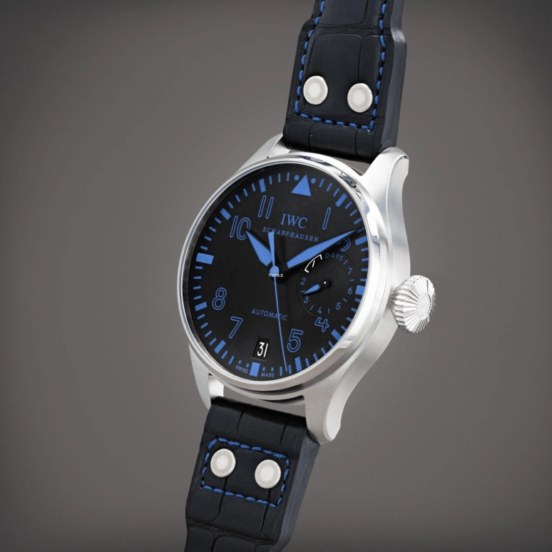 IWC,Big Pilot 46.20mm,46.20mm,Stainless Steel,Black,Automatic,Day,Power Reserve Indicator,IW500428