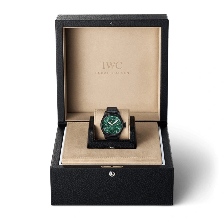 IWC,Big Pilot 46.50mm,46.50mm,Titanium,Ceramic,Green,Automatic,Moonphase,Perpetual Calendar,Month,Date,168hours,In-house Caliber,IW503005