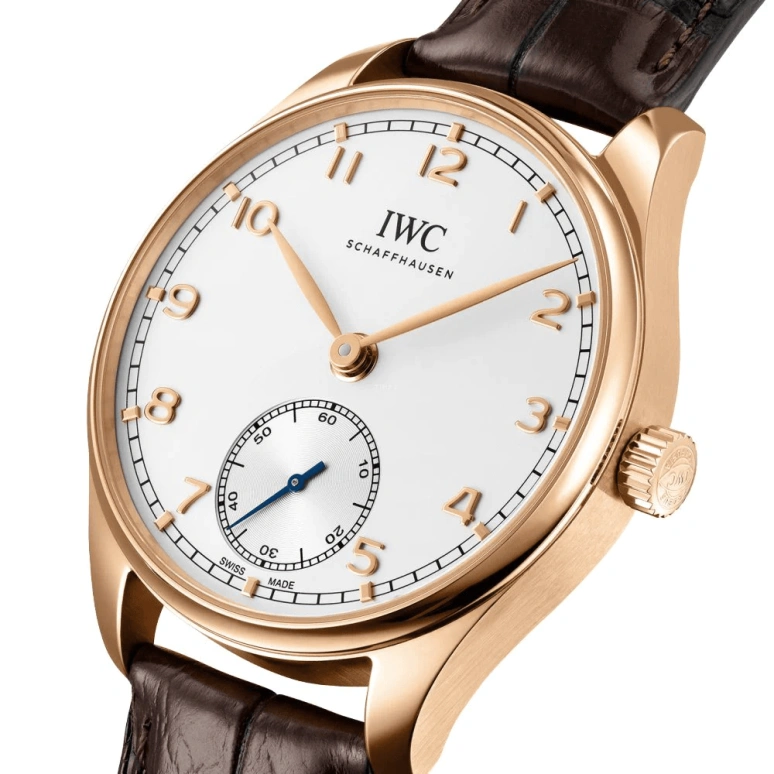 IWC,Portugieser 40.40mm,40.40mm,Rose Gold,Silver,Automatic,60hours,In-house Caliber,IW358306
