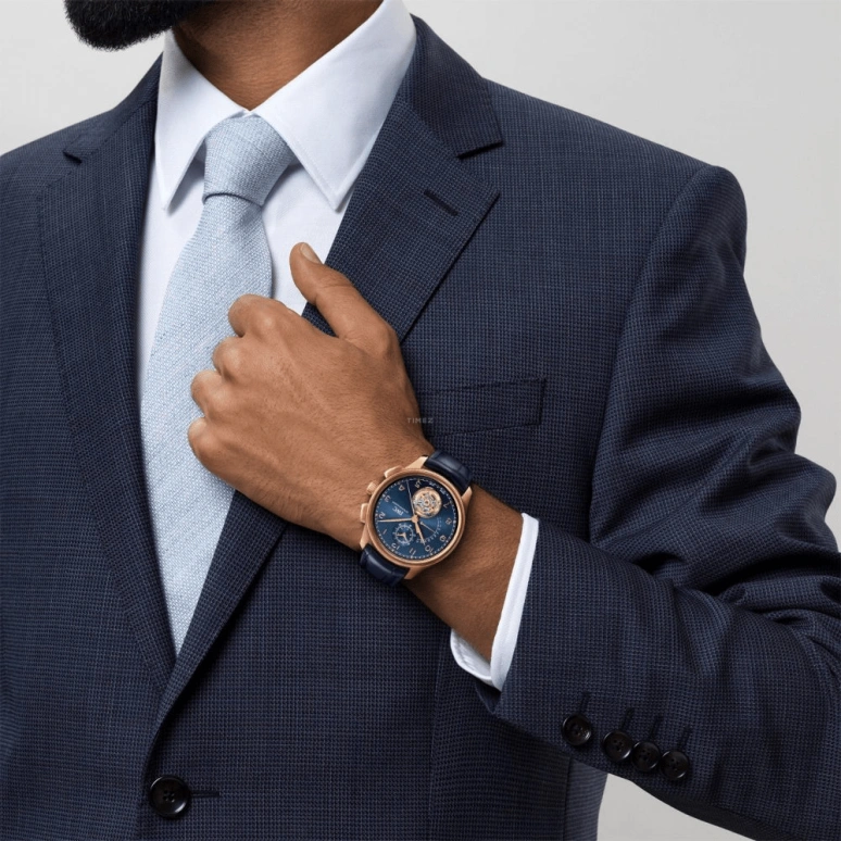 IWC,Portugieser 44mm,44mm,Armor Gold,Blue,Automatic,Chronograph,Day,Tourbillon,Flyback,68hours,In-house Caliber,IW394005