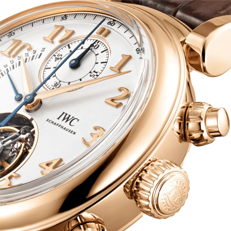 IWC,Da Vinci 44mm,44mm,Red Gold,Silver,Automatic,Chronograph,Day,Tourbillon Escapement,Flyback,68hours,In-house Caliber,IW393101