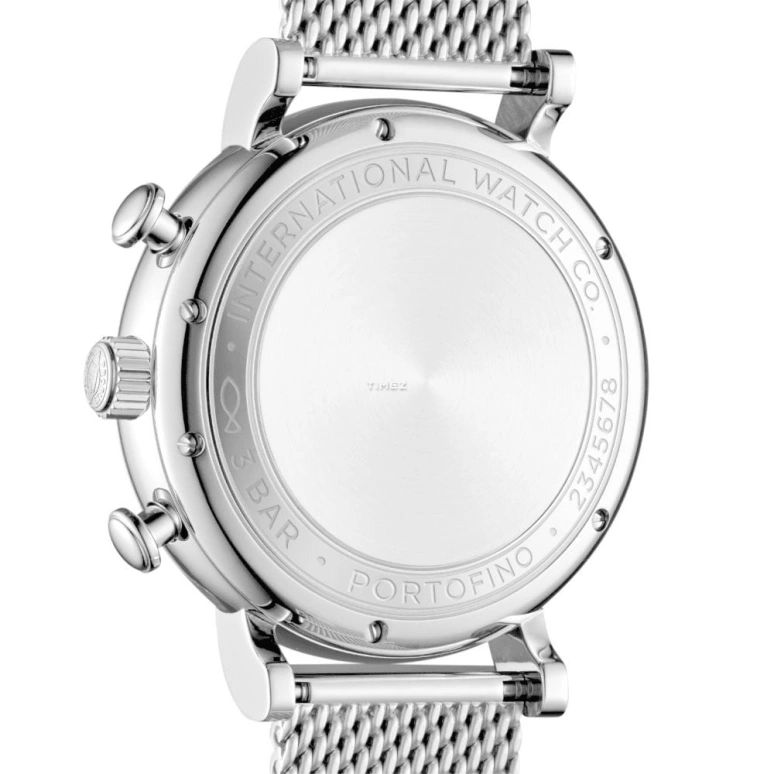 IWC,Portofino 42mm,42mm,Stainless Steel,Black,Automatic,Chronograph,Date,Day,IW391016