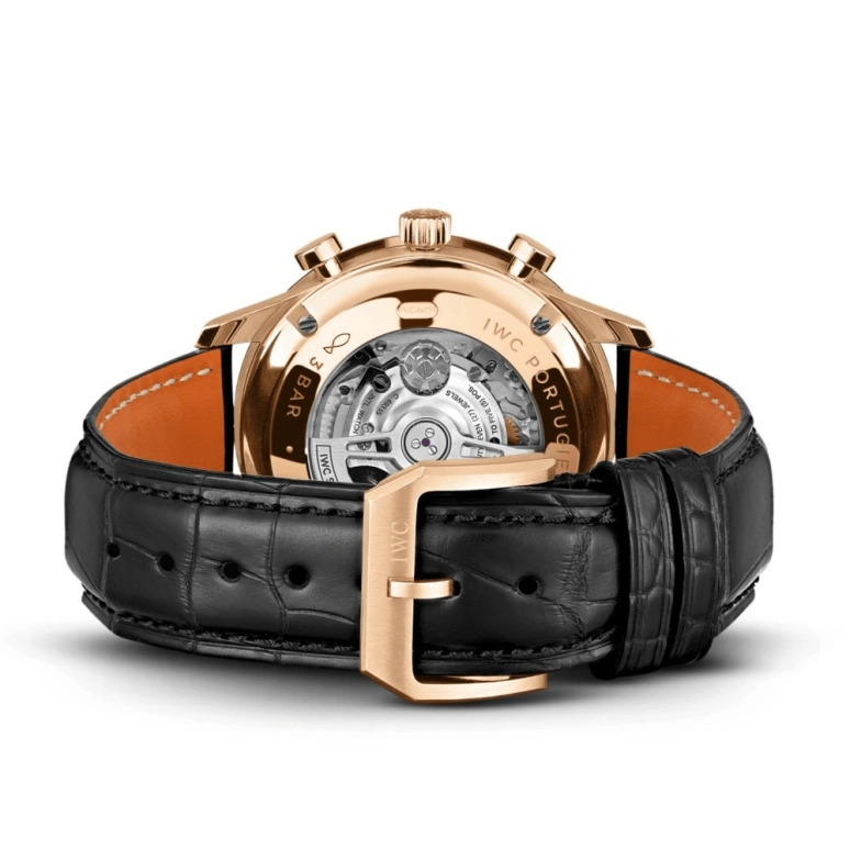 IWC,Portugieser 41mm,41mm,Red Gold,Grey,Automatic,Chronograph,Column Wheel,IW371610