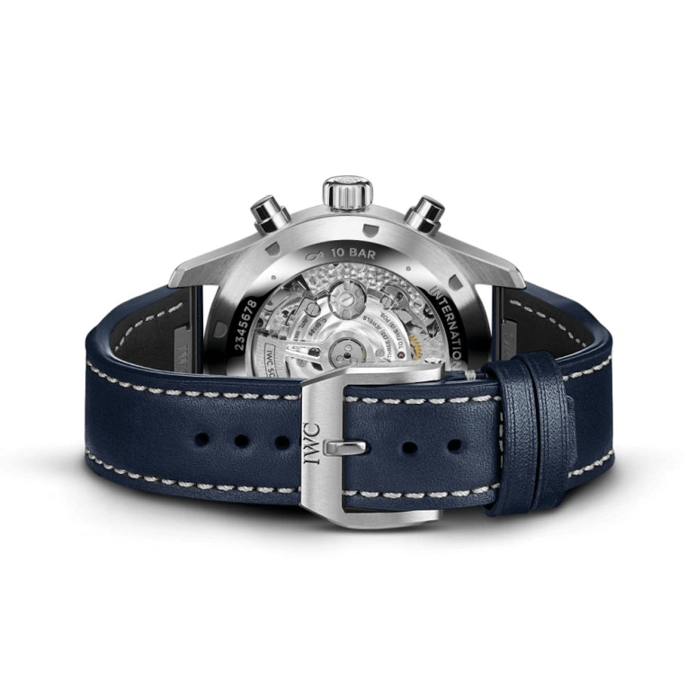 IWC,Pilot 43mm,43mm,Stainless Steel,Blue,Automatic,Chronograph,Date,Day,IW378003