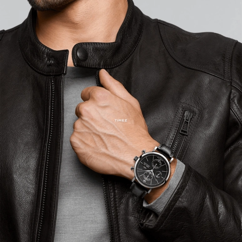 IWC,Portofino 42mm,42mm,Stainless Steel,Black,Automatic,Chronograph,Date,Day,IW391008