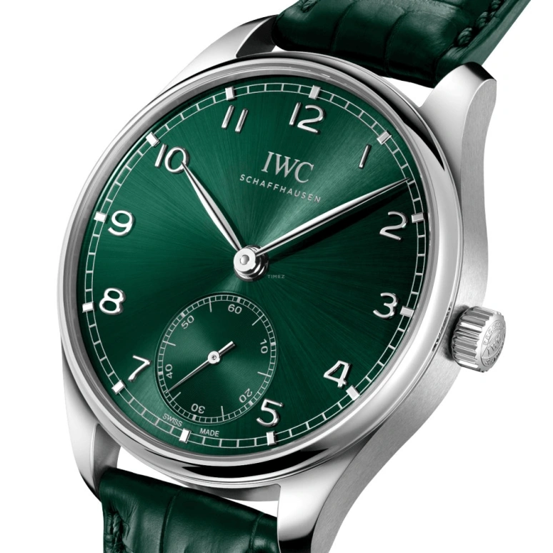 IWC,Portugieser 40.40mm,40.40mm,Stainless Steel,Green,Automatic,60hours,In-house Caliber,IW358310