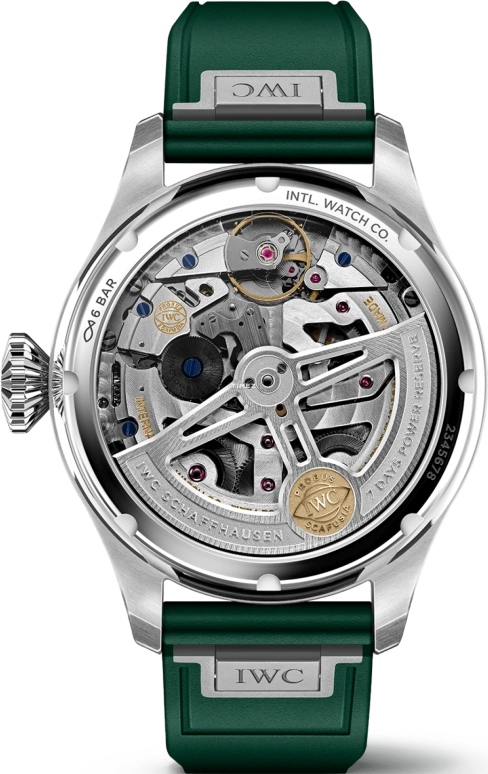 IWC,Pilot 46.20mm,46.20mm,Stainless Steel,Green,Automatic,Moonphase,Perpetual Calendar,Month,Date,168hours,In-house Caliber,IW503608