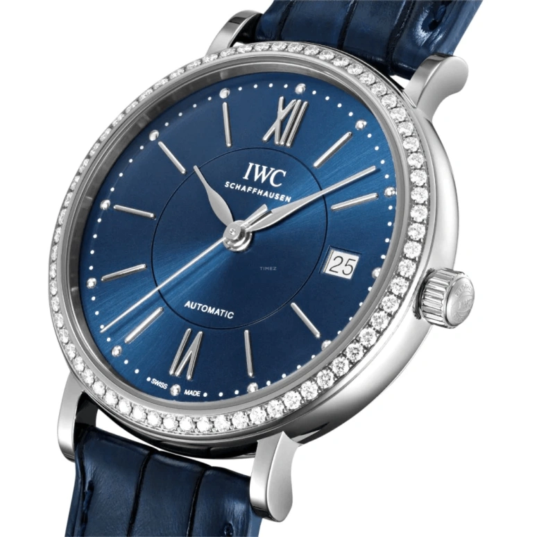 IWC,Portofino 37mm,37mm,Stainless Steel,Blue,Automatic,Date,Anti-magnetic,IW458111