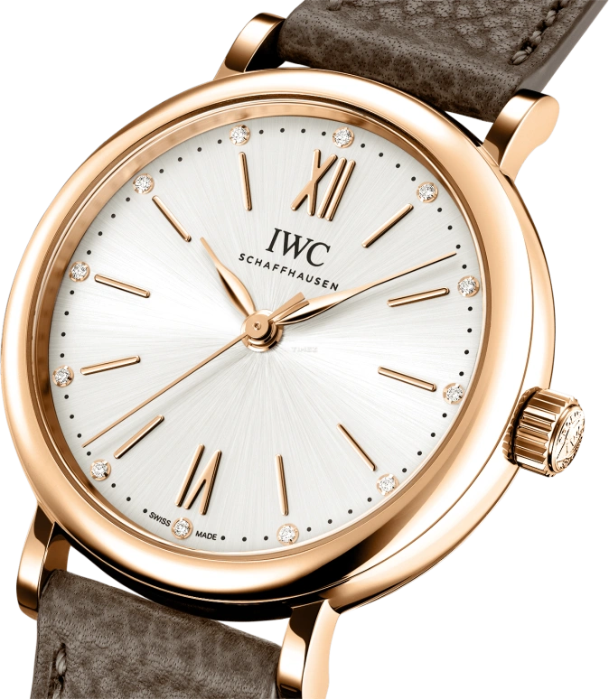 IWC,Portofino 34mm,34mm,Red Gold,White,Automatic,42hours,In-house Caliber,IW357414