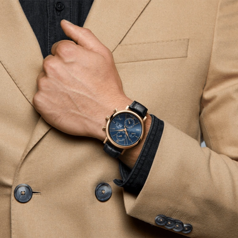 IWC,Portofino 42mm,42mm,Red Gold,Blue,Automatic,Chronograph,Date,Day,IW391035