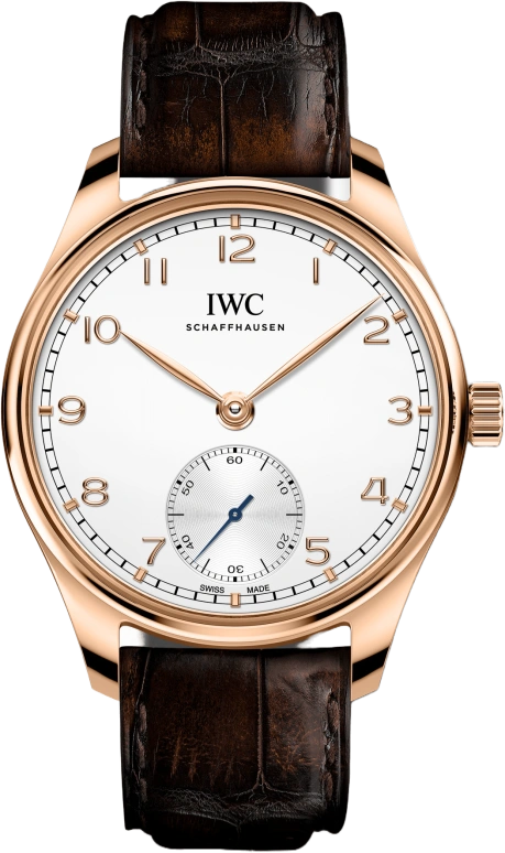 IWC,Portugieser 40.40mm,40.40mm,Rose Gold,Silver,Automatic,60hours,In-house Caliber,IW358306