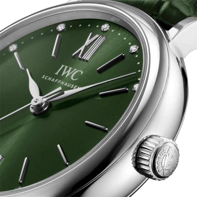 IWC,Portofino 34mm,34mm,Stainless Steel,Green,Automatic,42hours,In-house Caliber,IW357405