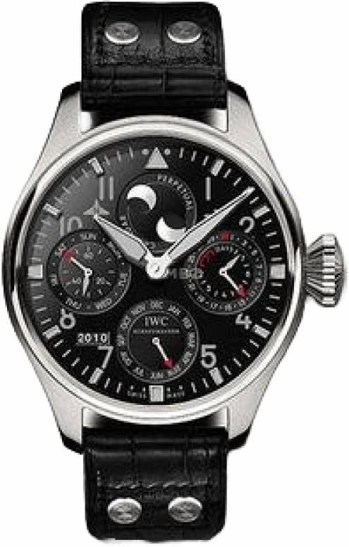 IWC,Big Pilot 46.20mm,46.20mm,Stainless Steel,Black,Automatic,Moonphase,Perpetual Calendar,Month,Date,168hours,In-house Caliber,IW502621