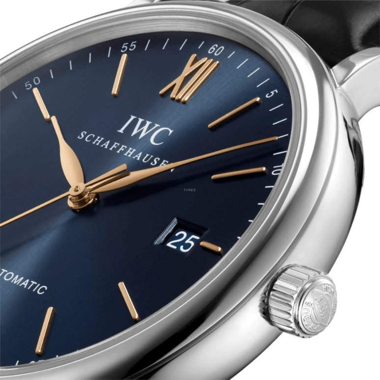 IWC,Portofino 40mm,40mm,Stainless Steel,Blue,Automatic,Date,Anti-magnetic,IW356523
