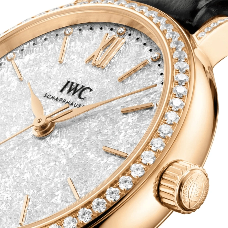 IWC,Portofino 34mm,34mm,Rose Gold,Silver,Automatic,42hours,In-house Caliber,IW357406