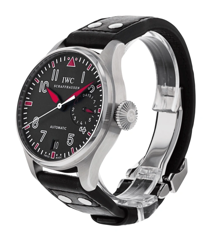 IWC,Big Pilot 46.20mm,46.20mm,Stainless Steel,Black,Automatic,Day,Power Reserve Indicator,IW500433