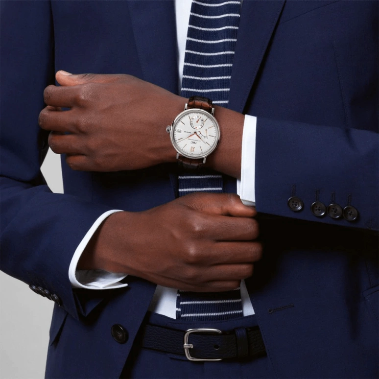 IWC,Portofino 45mm,45mm,Stainless Steel,Silver,Handwound,Date,Power Reserve Indicator,IW510103