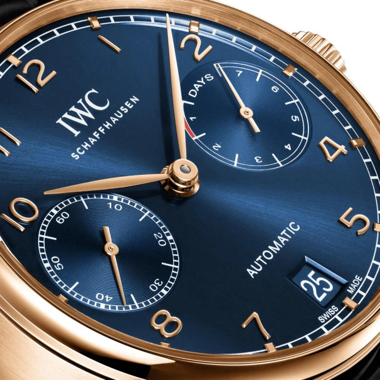 IWC,Portugieser 42.30mm,42.30mm,Red Gold,Silver,Automatic,Chronograph,Date,Power Reserve Indicator,IW500713