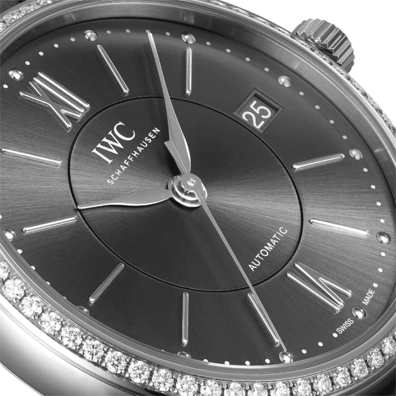 IWC,Portofino 37mm,37mm,Stainless Steel,Grey,Automatic,Date,Anti-magnetic,IW458104