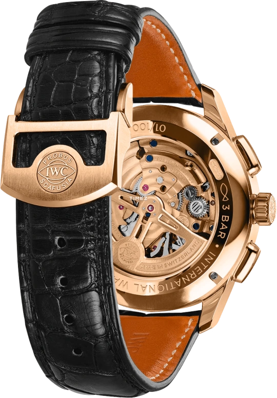 IWC,Portugieser 43.50mm,43.50mm,Armor Gold,Black,Automatic,Chronograph,Day,Tourbillon,Flyback,68hours,In-house Caliber,IW394009