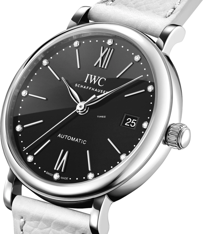 IWC,Portofino 37mm,37mm,Stainless Steel,Black,Automatic,Day,120hours,IW458611