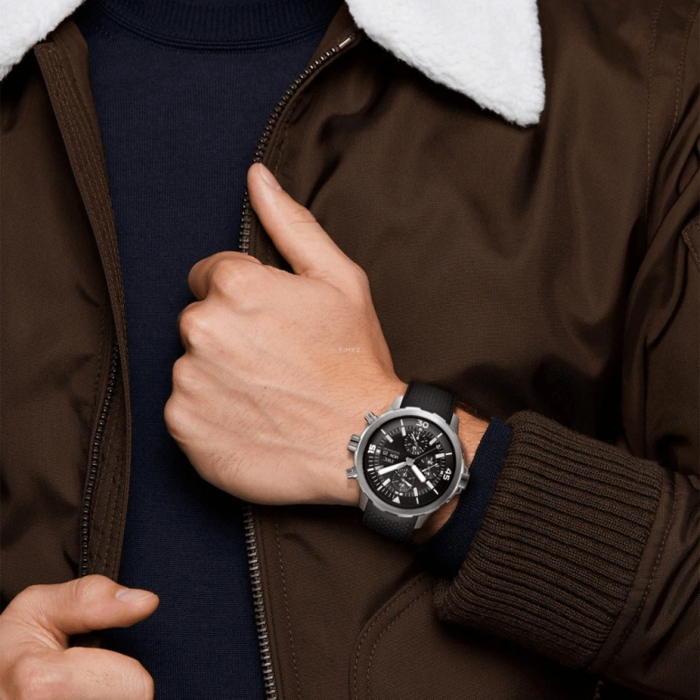 IWC,GST Aquatimer 44mm,44mm,Stainless Steel,Black,Automatic,Chronograph,Date,Day,Anti-magnetic,44hours,In-house Caliber,IW376803