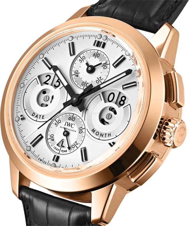 IWC,Ingenieur 45mm,45mm,Red Gold,Silver,Automatic,Chronograph,Perpetual Calendar,Leap Year,Month,68hours,In-house Caliber,IW381701