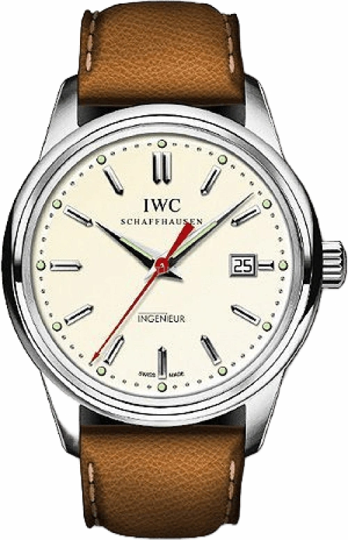 IWC,Vintage 42.50mm,42.50mm,Stainless Steel,Beige,Automatic,Day,44hours,IW323309