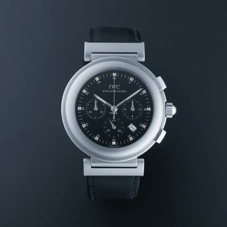 IWC,Da Vinci 37mm,37mm,Stainless Steel,Black,Quartz,Chronograph,Day,IW372806
