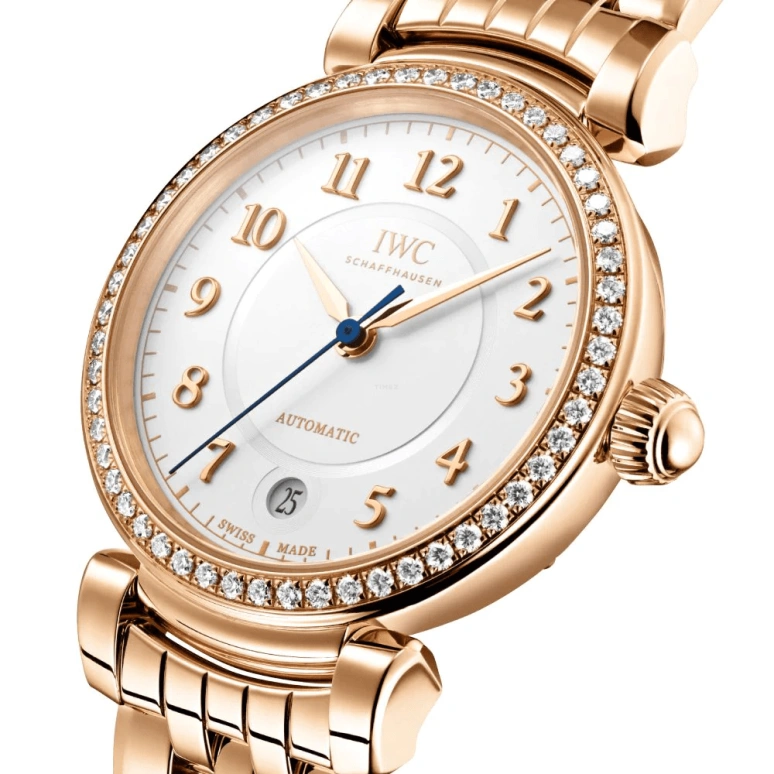 IWC,Da Vinci 36mm,36mm,Red Gold,Silver,Automatic,Date,Anti-magnetic,IW458310