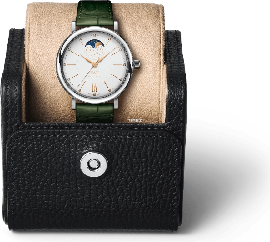 IWC,Portofino 37mm,37mm,Stainless Steel,White,Automatic,Moonphase,Day,IW459013
