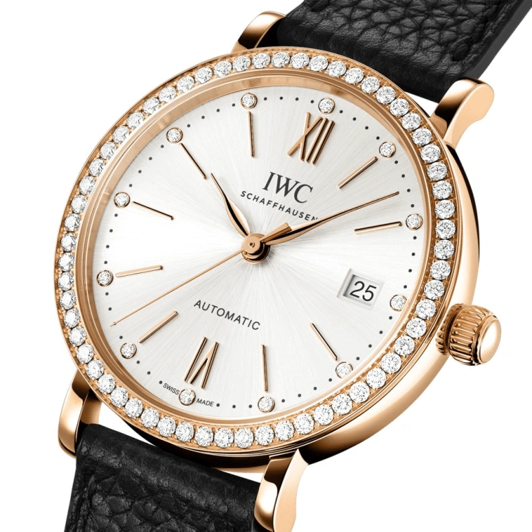 IWC,Portofino 37mm,37mm,Red Gold,Silver,Automatic,Day,120hours,IW658603