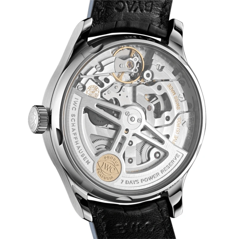 IWC,Portugieser 42.30mm,42.30mm,Stainless Steel,Silver,Automatic,Chronograph,Date,Power Reserve Indicator,IW500705