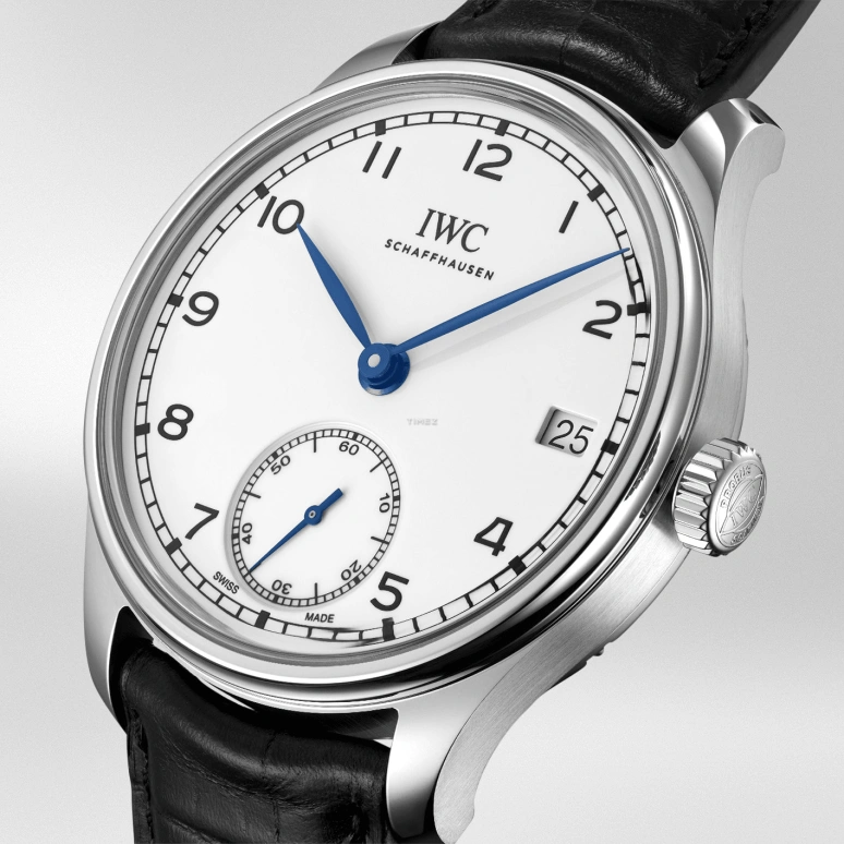 IWC,Portugieser 43.20mm,43.20mm,Stainless Steel,White,Handwound,Day,192hours,IW510212