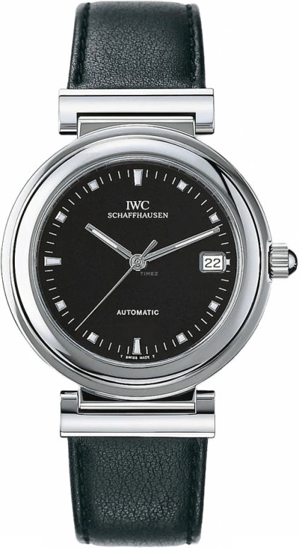 IWC,Da Vinci 37mm,37mm,Stainless Steel,Black,Automatic,Date,World Time,IW352806