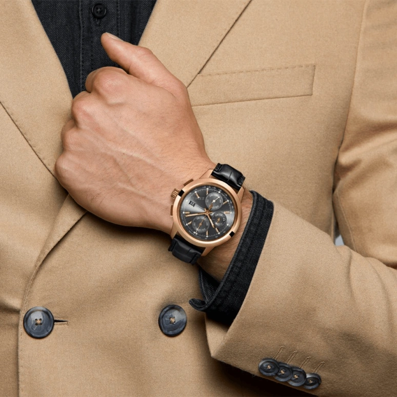 IWC,Ingenieur 42mm,42mm,Red Gold,Grey,Automatic,Chronograph,Date,Column Wheel,IW380803