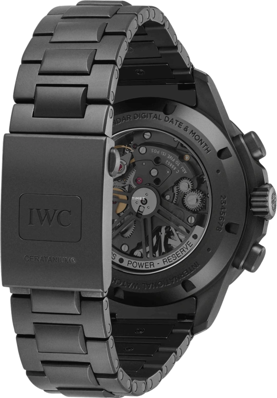 IWC,Pilot 43mm,43mm,Ceratanium,Black,Automatic,Chronograph,Perpetual Calendar,Leap Year,Month,68hours,In-house Caliber,IW388801