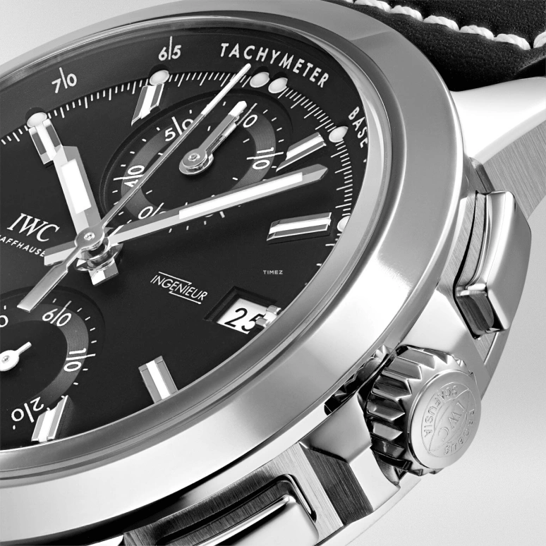 IWC,Ingenieur 44mm,44mm,Titanium,Black,Automatic,Chronograph,Day,Anti-magnetic,IW380901