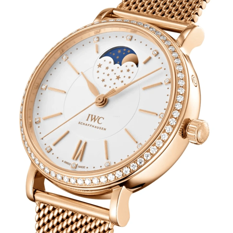 IWC,Portofino 37mm,37mm,Red Gold,Silver,Automatic,Moonphase,42hours,IW459010