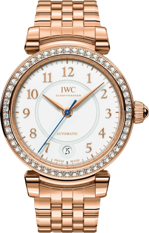 IWC,Da Vinci 36mm,36mm,Red Gold,Silver,Automatic,Date,Anti-magnetic,IW458310