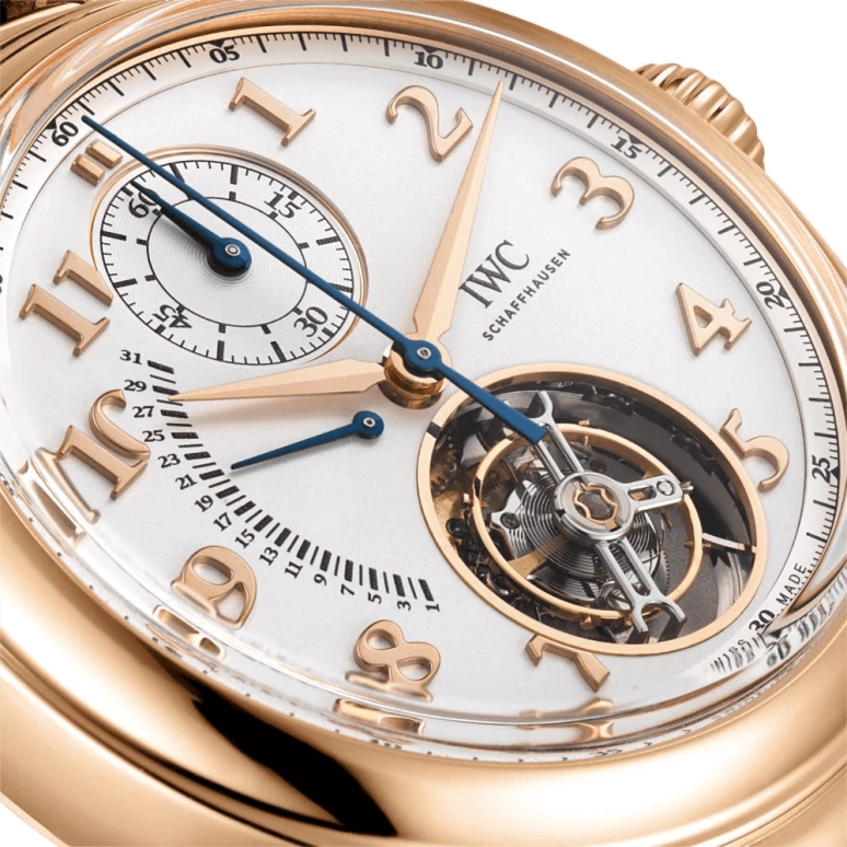 IWC,Da Vinci 44mm,44mm,Red Gold,Silver,Automatic,Chronograph,Day,Tourbillon Escapement,Flyback,68hours,In-house Caliber,IW393101
