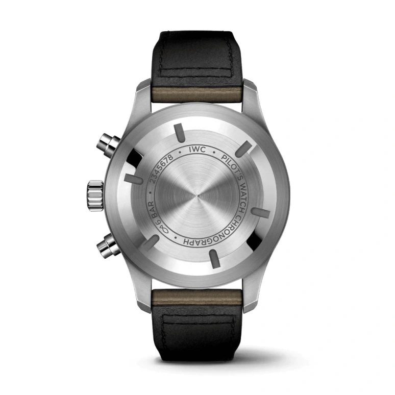 IWC,Pilot 43mm,43mm,Stainless Steel,Black,Automatic,Chronograph,Date,Day,Anti-magnetic,44hours,In-house Caliber,IW377730