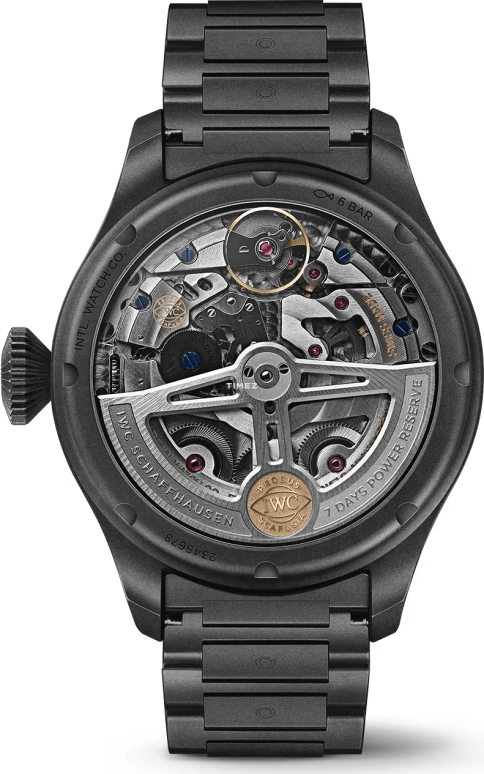 IWC,Big Pilot 46.20mm,46.20mm,Ceratanium,Black,Automatic,Moonphase,Perpetual Calendar,Month,Date,168hours,In-house Caliber,IW503604