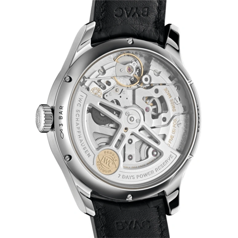 IWC,Portugieser 44.20mm,44.20mm,Stainless Steel,Blue,Automatic,Annual Calendar,Month,Date,Day,168hours,In-house Caliber,IW503502