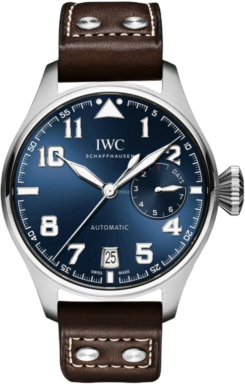 IWC,Big Pilot 46mm,46mm,Stainless Steel,Blue,Automatic,Day,Power Reserve Indicator,IW500908