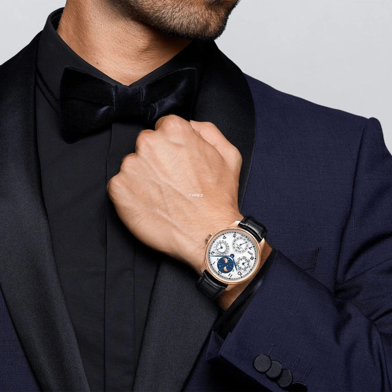 IWC,Portugieser 44.20mm,44.20mm,Red Gold,White,Automatic,Moonphase,Perpetual Calendar,Month,Date,168hours,In-house Caliber,IW503405