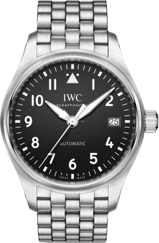 IWC,Pilot 36mm,36mm,Stainless Steel,Black,Automatic,Date,Anti-magnetic,IW324010